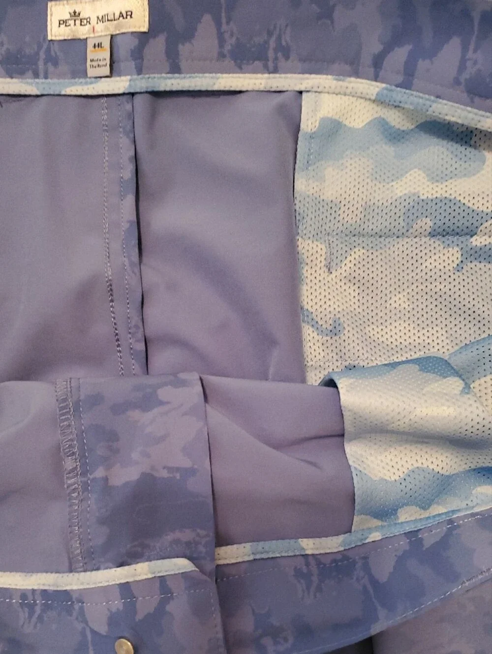 Peter Millar Blue Camo 🌻 Performance Golf Shorts 44L